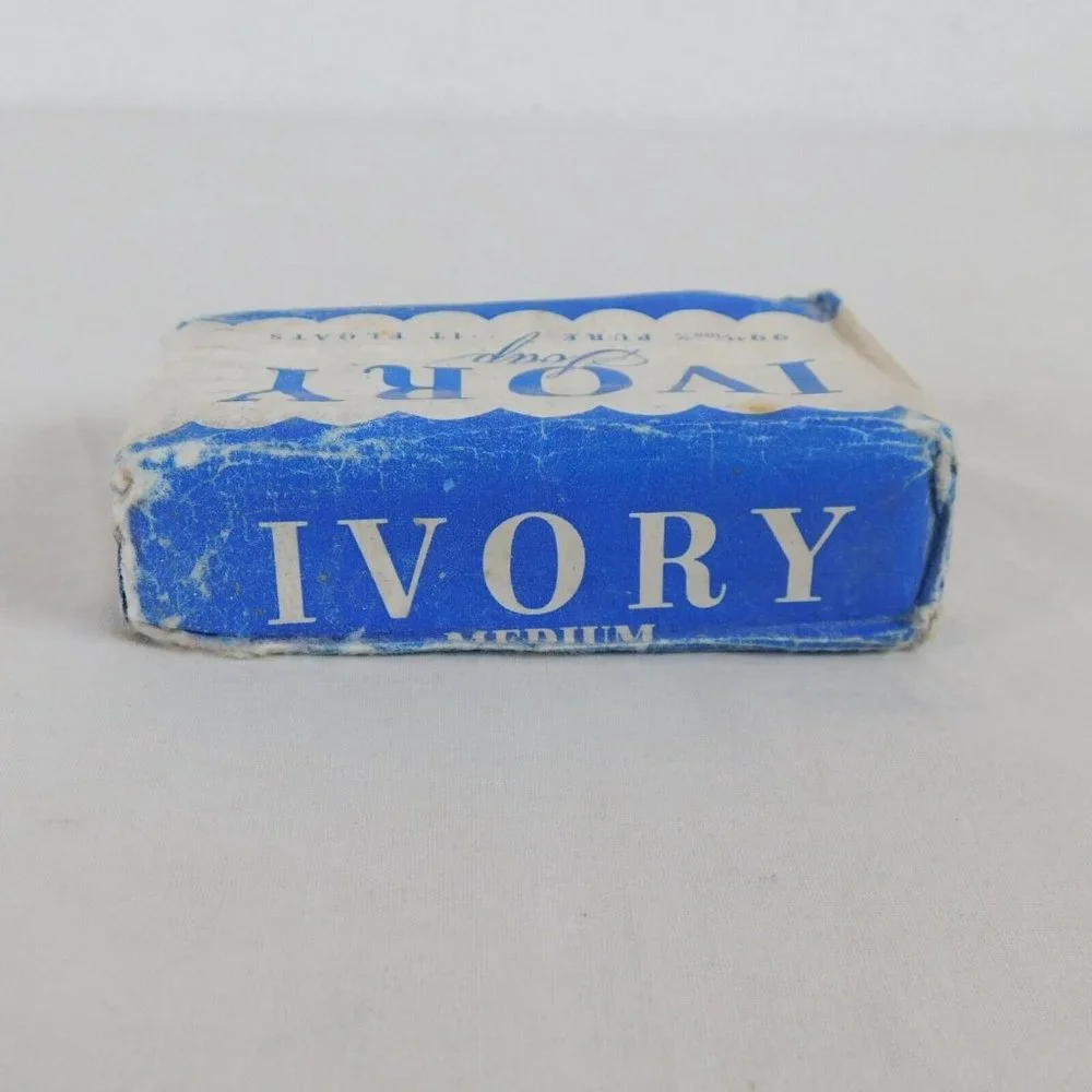 Ivory Soap Bar Medium Size Vintage 1940's Proctor & Gamble New Old Stock FLAW